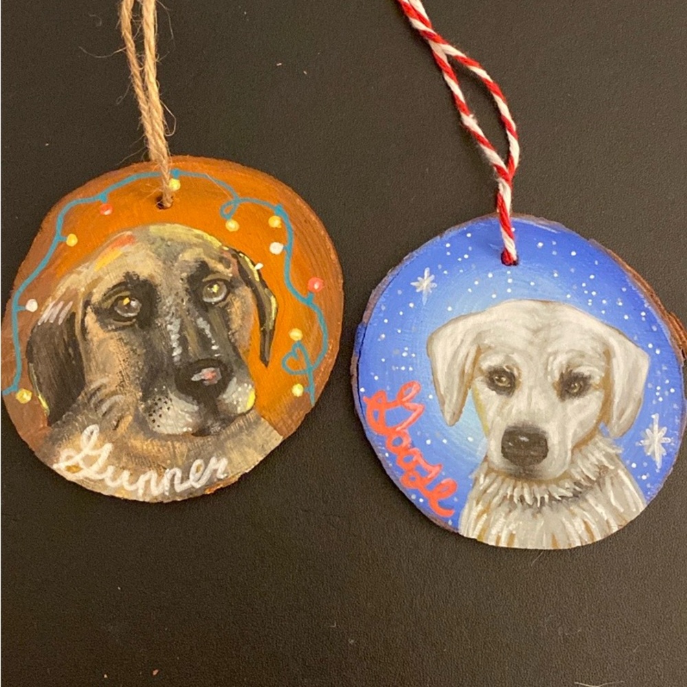 Custom Hand Painted Pet Ornaments - 1/$30 or 2/$45 - 3-4in - Picture 6 of 14